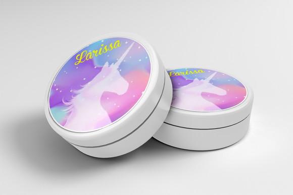 Rótulo Personalizado Latinha Unicórnio