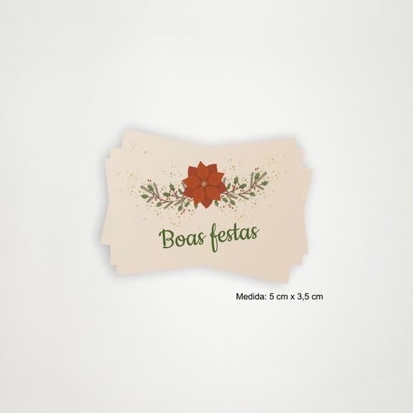 Tag Personalizada Boas Festas para Presentes | Artesanou
