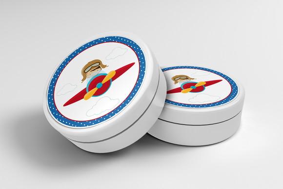 Adesivo Personalizado Latinha Aviador