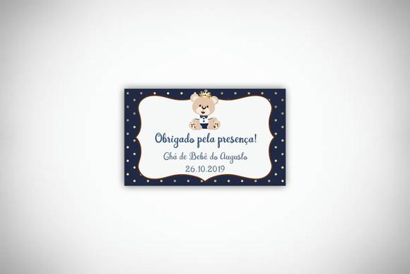 Tag Personalizada Ursinho Príncipe | Artesanou