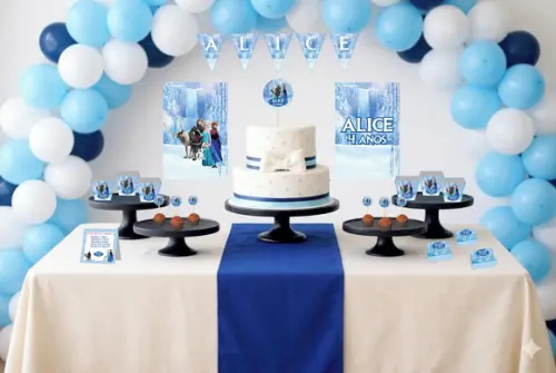 Kit Festa Personalizada Só Um Bolinho Frozen - Tam m