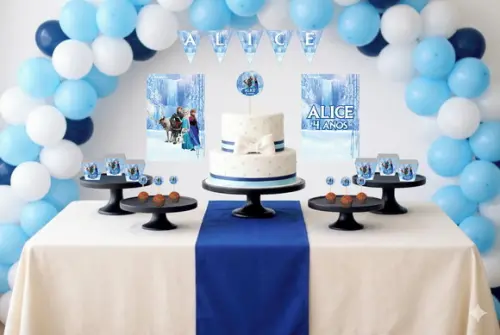 Kit Festa Personalizada Frozen - Tamanho P