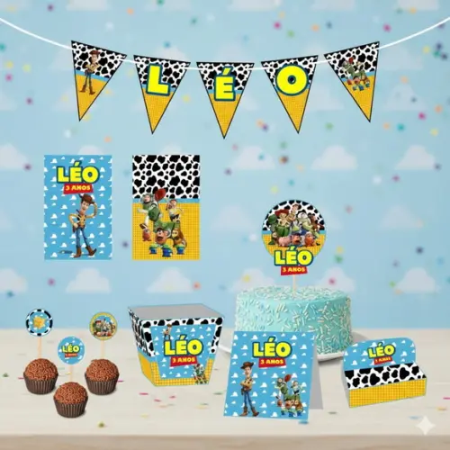 Kit Festa Infantil Toy Story Personalizado - Tamanho m