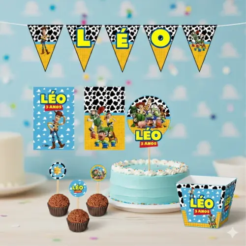 Kit Toy Story Personalizado Festa em Casa - Tamanho P