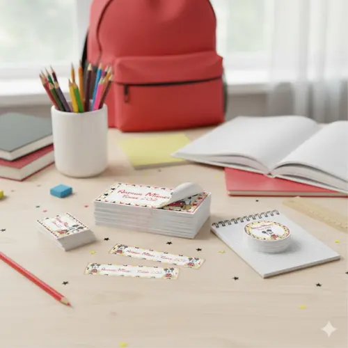 180 Etiquetas Escolares Personalizadas Mickey