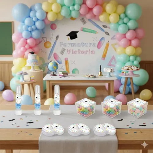 Lembrancinha Personalizada Formatura Infantil - Kit 45 Peças