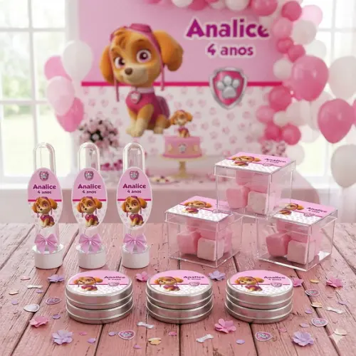 Lembrancinha Personalizada Skye - Kit 45 Peças