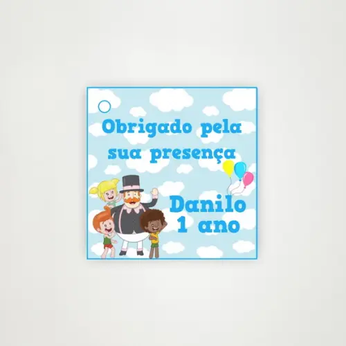 Tag Personalizada Agradecimento Mundo Bita