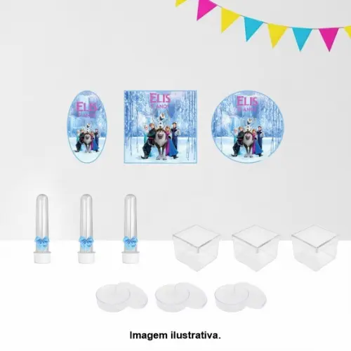 Kit Festa Personalizada Frozen (45 Itens)