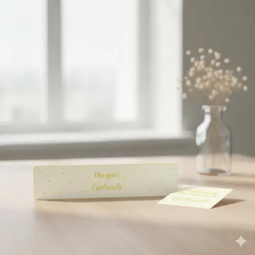 Rótulo Água Personalizado Margaridas com Tag