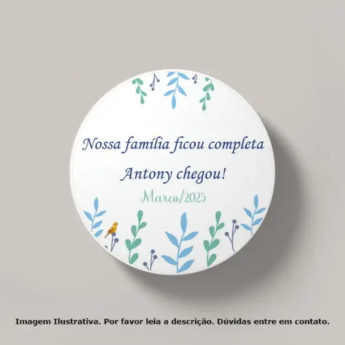 Tag Personalizada Maternidade Jardim Menino