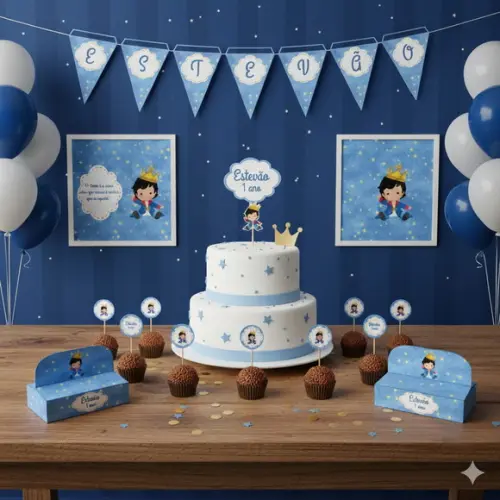 Kit Festa Personalizada o Pequeno Príncipe - 39 Itens