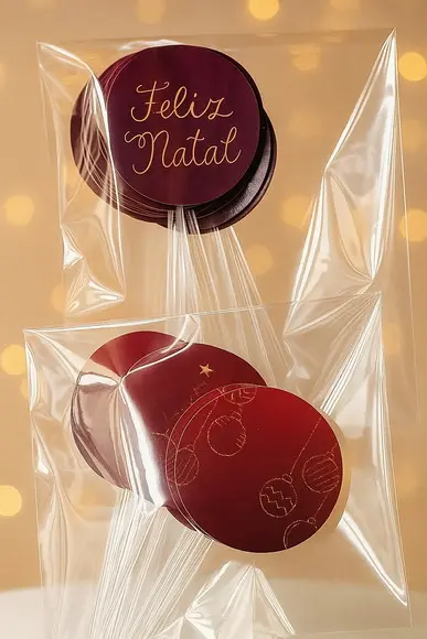Pronta Entrega - Topper Docinho Natal - 10 un