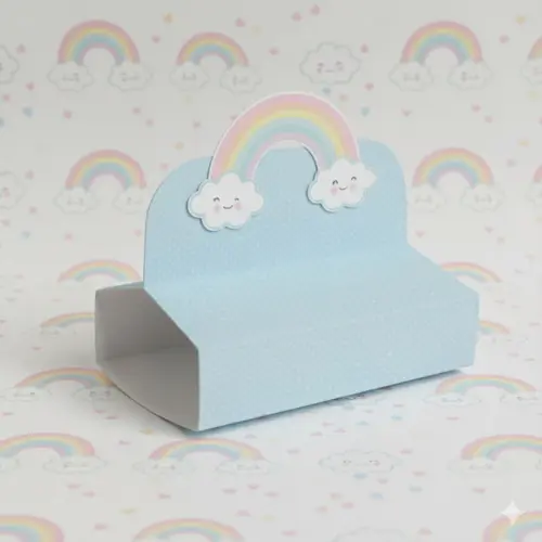Porta Bis Duplo Personalizado Chuva de Amor Azul