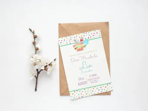 Convite Digital Personalizado Confeitaria