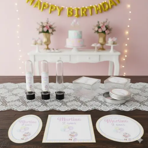Kit Festa Personalizada Unicórnio Baby (45 Itens)