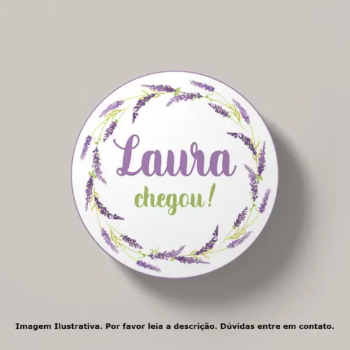 Tag Personalizada Maternidade Lavanda