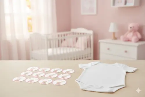 Kit Adesivo Mesversário Personalizado Ursinha Princesa