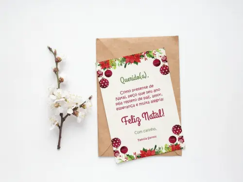 Cartão Digital Personalizado Natal em Família