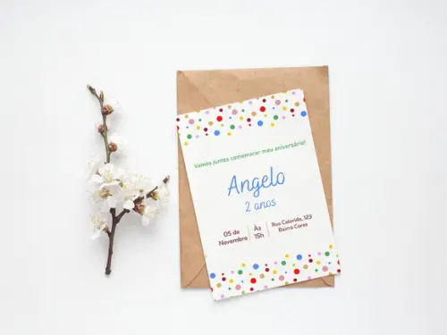 Convite Digital Personalizado Aniversário sem Tema