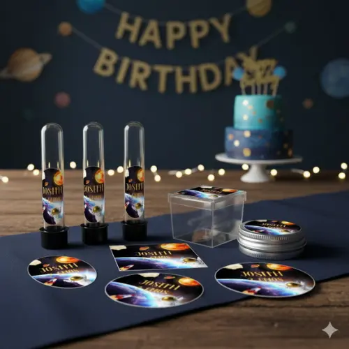 Kit Festa Personalizada Astronauta - 45 Itens
