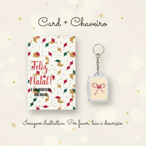 Chaveiro Personalizado Natal Lembrancinha Fim de Ano