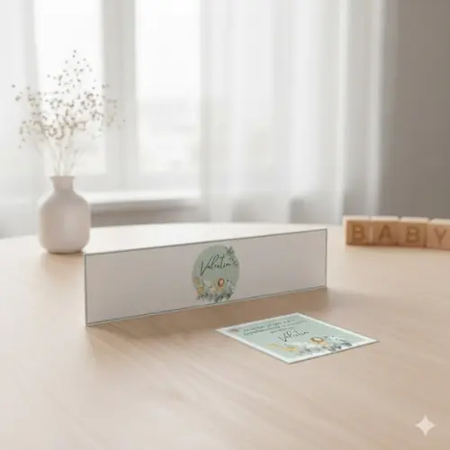 Rótulo Água Personalizado Safari Minimalista com Tag