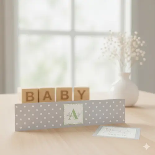 Rótulo Água Personalizado Verde e Cinza com Tag