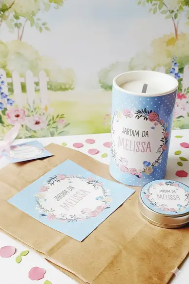 Kit Sacolinha Surpresa Personalizada Jardim