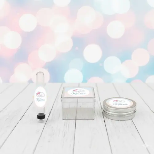 Kit Personalizado Latinha, Tubete, Caixinha Nuvem Rosa