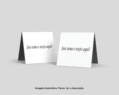 Cartão Agradecimento Mesa Personalizado