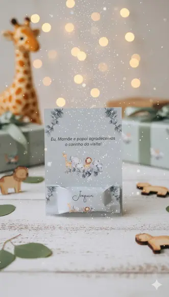 Balinha Personalizada Safari com Cartão