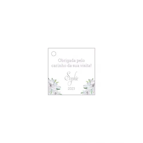 Tag Personalizada Maternidade Clean