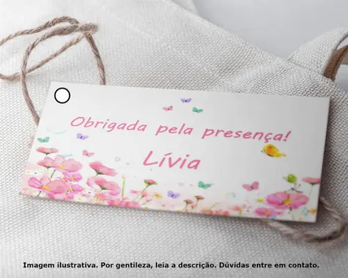 Tag Personalizada Jardim das Borboletas