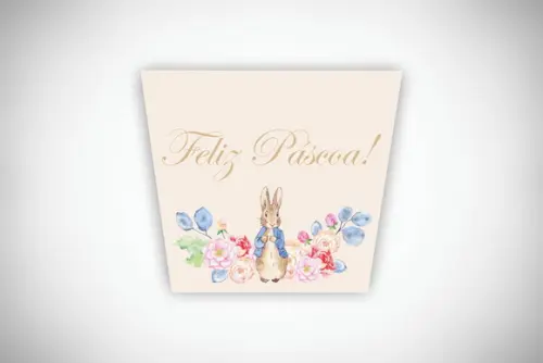 Adesivo Personalizado Balde de Pipoca Páscoa