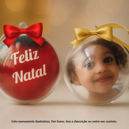 Esferas Personalizadas de Natal (5 Un)
