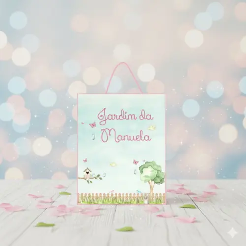 Sacolinha Personalizada Jardim Encantado Lembrancinha Tam P