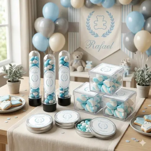 Lembrancinha Personalizada Kit 45 Peças Ursinho