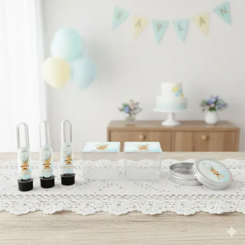 Kit Personalizado Latinha, Tubete, Caixa Animais no Balão