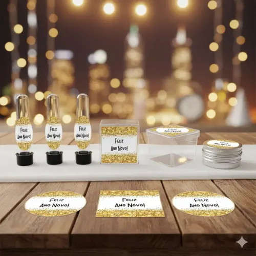 Kit Personalizado Latinha, Tubete, Caixinha Ano Novo