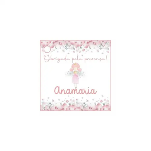 Tag Lembrancinha Personalizada Fadinha