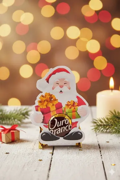 Porta Bombom Papai Noel