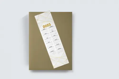 Marcador Página Personalizado Calendário