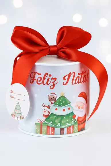 Tubolata Personalizada Natal - Lembrancinha - 8x8