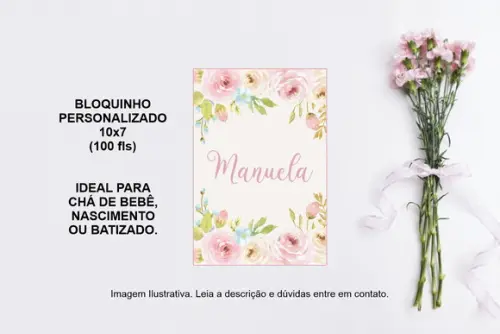 Bloquinho Maternidade Floral (10 Unidades)
