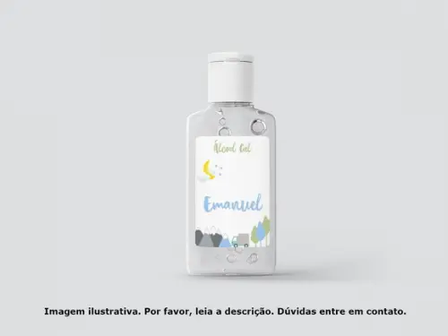 Rótulo Personalizado Frasco Álcool Gel Maternidade Menino