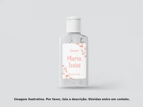 Adesivo Personalizado Frasco Folhagem Rosa