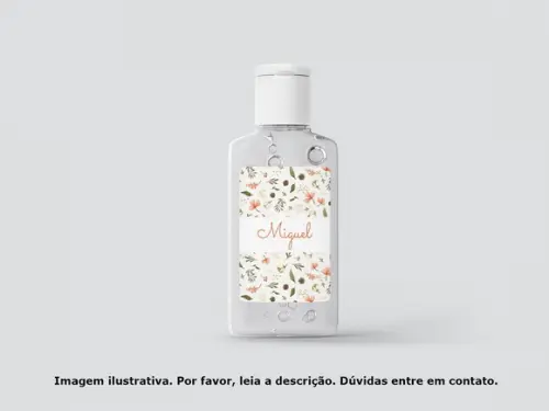 Rótulo Personalizado Frasco Folhagem Menino