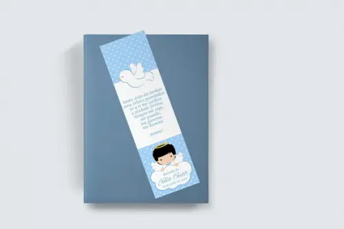 Marcador Página Personalizado Batizado Anjinho
