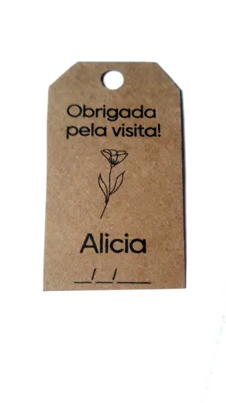 Tag Kraft Maternidade Flor (30 Unidades)